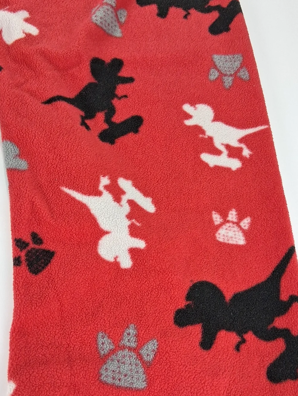 Boys Quad Seven Fleece Pajama Pants Size 12/14 With Red Dinosaur Prints
